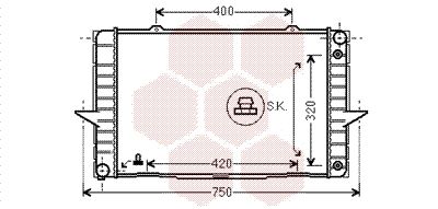 VAN WEZEL Radiators, Motora dzesēšanas sistēma 59002092